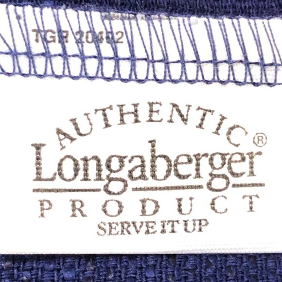Longaberger Serve It Up Blue Basket Liner 3/$18 - Picture 3 of 5